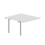 Ray RY2TPS127 BLTI (Белый/Титан) Приставной стол на 2 рабочих места, без отверстий