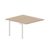 Ray RY2TPS127 OWBL (Светлый дуб/Белый) Приставной стол на 2 рабочих места, без отверстий