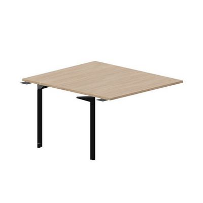 Ray RY2TPS127 OWNR (Светлый дуб/Черный) Приставной стол на 2 рабочих места, без отверстий