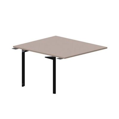 Ray RY2TPS127 TRNR (Тортора/Черный) Приставной стол на 2 рабочих места, без отверстий