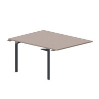 Ray RY2TPS128 TRAN (Тортора/Антрацит) Приставной стол на 2 рабочих места, без отверстий