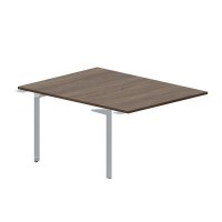 Ray RY2TPS128 WNTI (Орех/Титан) Приставной стол на 2 рабочих места, без отверстий