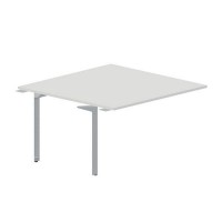Ray RY2TPS147 BLTI (Белый/Титан) Приставной стол на 2 рабочих места, без отверстий