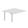 Ray RY2TPS147 BLTI (Белый/Титан) Приставной стол на 2 рабочих места, без отверстий