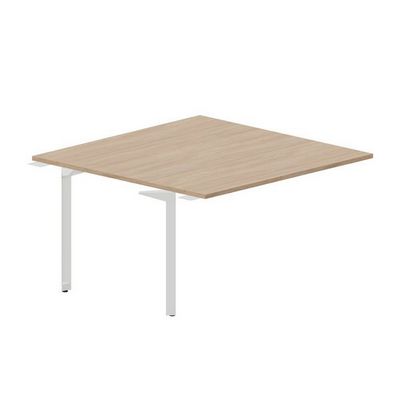 Ray RY2TPS147 OWBL (Светлый дуб/Белый) Приставной стол на 2 рабочих места, без отверстий