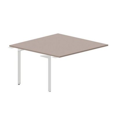 Ray RY2TPS147 TRBL (Тортора/Белый) Приставной стол на 2 рабочих места, без отверстий