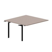 Ray RY2TPS147 TRNR (Тортора/Черный) Приставной стол на 2 рабочих места, без отверстий