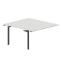 Ray RY2TPS148 BLAN (Белый/Антрацит) Приставной стол на 2 рабочих места, без отверстий