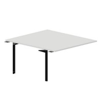 Ray RY2TPS148 BLNR (Белый/Черный) Приставной стол на 2 рабочих места, без отверстий