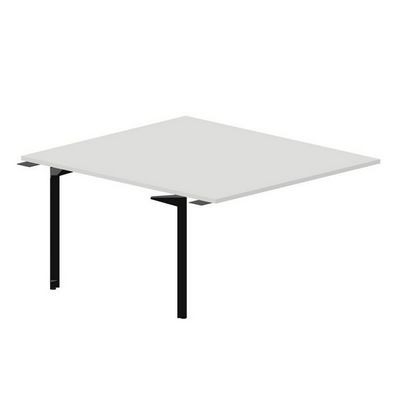 Ray RY2TPS148 BLNR (Белый/Черный) Приставной стол на 2 рабочих места, без отверстий