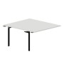 Ray RY2TPS148 BLNR (Белый/Черный) Приставной стол на 2 рабочих места, без отверстий