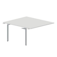 Ray RY2TPS148 BLTI (Белый/Титан) Приставной стол на 2 рабочих места, без отверстий