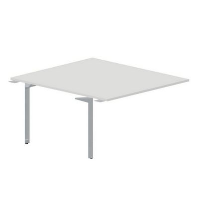 Ray RY2TPS148 BLTI (Белый/Титан) Приставной стол на 2 рабочих места, без отверстий