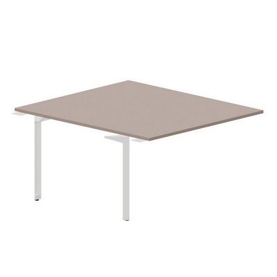 Ray RY2TPS148 TRBL (Тортора/Белый) Приставной стол на 2 рабочих места, без отверстий