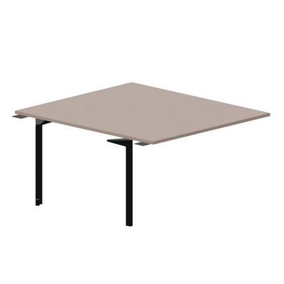 Ray RY2TPS148 TRNR (Тортора/Черный) Приставной стол на 2 рабочих места, без отверстий