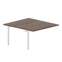 Ray RY2TPS148 WNBL (Орех/Белый) Приставной стол на 2 рабочих места, без отверстий