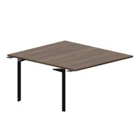 Ray RY2TPS148 WNNR (Орех/Черный) Приставной стол на 2 рабочих места, без отверстий