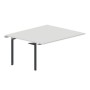 Ray RY2TPS167 BLAN (Белый/Антрацит) Приставной стол на 2 рабочих места, без отверстий