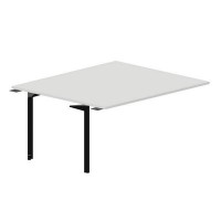 Ray RY2TPS167 BLNR (Белый/Черный) Приставной стол на 2 рабочих места, без отверстий