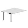 Ray RY2TPS167 BLNR (Белый/Черный) Приставной стол на 2 рабочих места, без отверстий