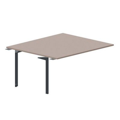 Ray RY2TPS167 TRAN (Тортора/Антрацит) Приставной стол на 2 рабочих места, без отверстий