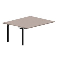 Ray RY2TPS167 TRNR (Тортора/Черный) Приставной стол на 2 рабочих места, без отверстий