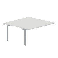 Ray RY2TPS168 BLTI (Белый/Титан) Приставной стол на 2 рабочих места, без отверстий