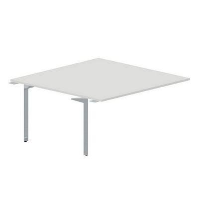 Ray RY2TPS168 BLTI (Белый/Титан) Приставной стол на 2 рабочих места, без отверстий