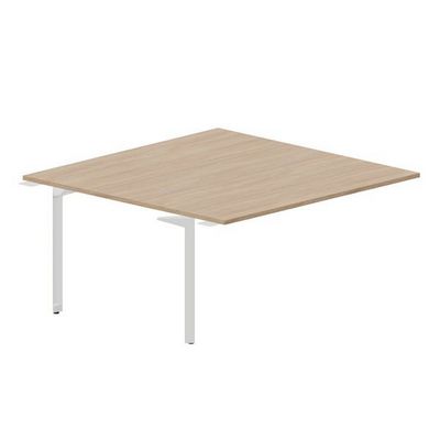 Ray RY2TPS168 OWBL (Светлый дуб/Белый) Приставной стол на 2 рабочих места, без отверстий