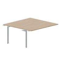 Ray RY2TPS168 OWTI (Светлый дуб/Титан) Приставной стол на 2 рабочих места, без отверстий