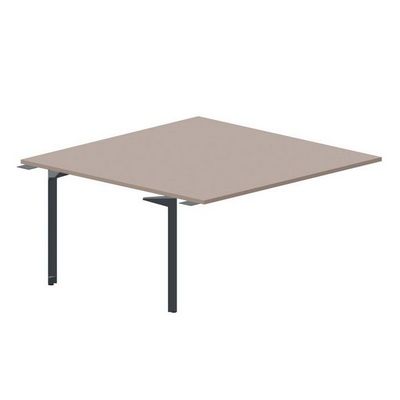 Ray RY2TPS168 TRAN (Тортора/Антрацит) Приставной стол на 2 рабочих места, без отверстий