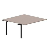 Ray RY2TPS168 TRNR (Тортора/Черный) Приставной стол на 2 рабочих места, без отверстий