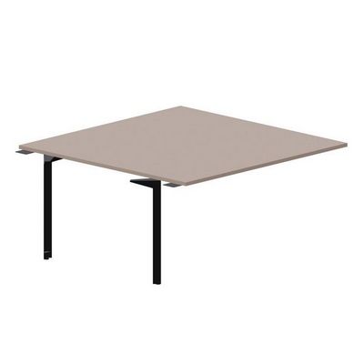 Ray RY2TPS168 TRNR (Тортора/Черный) Приставной стол на 2 рабочих места, без отверстий