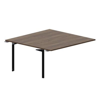 Ray RY2TPS168 WNNR (Орех/Черный) Приставной стол на 2 рабочих места, без отверстий