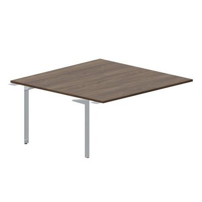 Ray RY2TPS168 WNTI (Орех/Титан) Приставной стол на 2 рабочих места, без отверстий