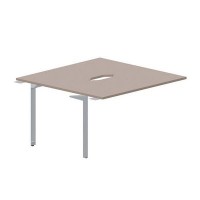 Ray RY2TPV147 TRTI (Тортора/Титан) Приставной стол на 2 рабочих места, 2 эргономичных выреза