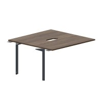 Ray RY2TPV147 WNAN (Орех/Антрацит) Приставной стол на 2 рабочих места, 2 эргономичных выреза