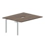 Ray RY2TPV167 WNTI (Орех/Титан) Приставной стол на 2 рабочих места, 2 эргономичных выреза