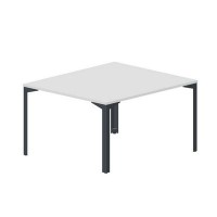 Ray RY2TS127 BLAN (Белый/Антрацит) Составной стол на 2 рабочих места, без отверстий