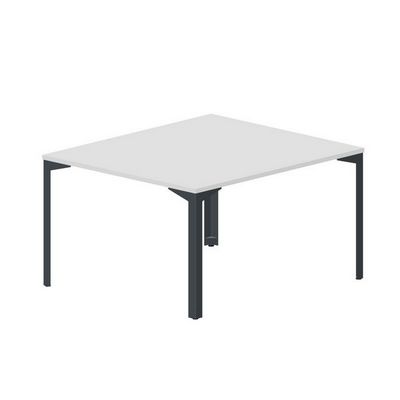 Ray RY2TS127 BLAN (Белый/Антрацит) Составной стол на 2 рабочих места, без отверстий