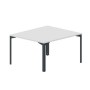Ray RY2TS127 BLAN (Белый/Антрацит) Составной стол на 2 рабочих места, без отверстий