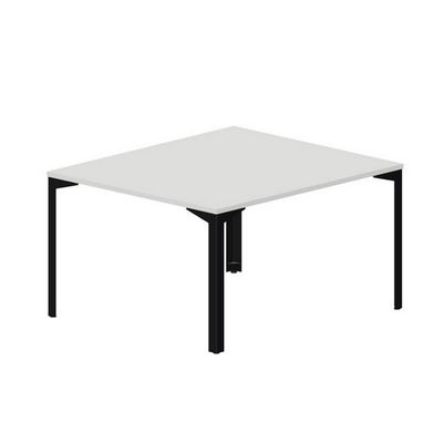 Ray RY2TS127 BLNR (Белый/Черный) Составной стол на 2 рабочих места, без отверстий