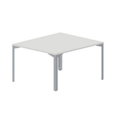 Ray RY2TS127 BLTI (Белый/Титан) Составной стол на 2 рабочих места, без отверстий