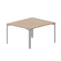 Ray RY2TS127 OWTI (Светлый дуб/Титан) Составной стол на 2 рабочих места, без отверстий