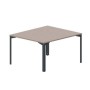 Ray RY2TS127 TRAN (Тортора/Антрацит) Составной стол на 2 рабочих места, без отверстий