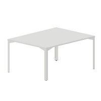 Ray RY2TS128 BLBL (Белый/Белый) Составной стол на 2 рабочих места, без отверстий