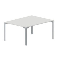 Ray RY2TS128 BLTI (Белый/Титан) Составной стол на 2 рабочих места, без отверстий