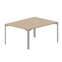 Ray RY2TS128 OWTI (Светлый дуб/Титан) Составной стол на 2 рабочих места, без отверстий