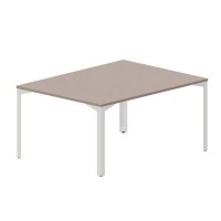 Ray RY2TS128 TRBL (Тортора/Белый) Составной стол на 2 рабочих места, без отверстий