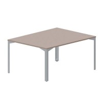 Ray RY2TS128 TRTI (Тортора/Титан) Составной стол на 2 рабочих места, без отверстий